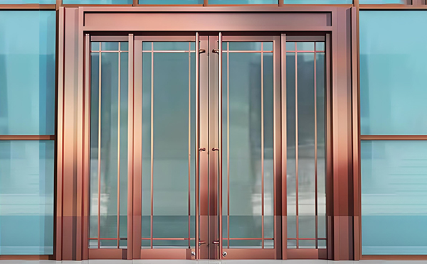 英吉沙玻璃地弹门